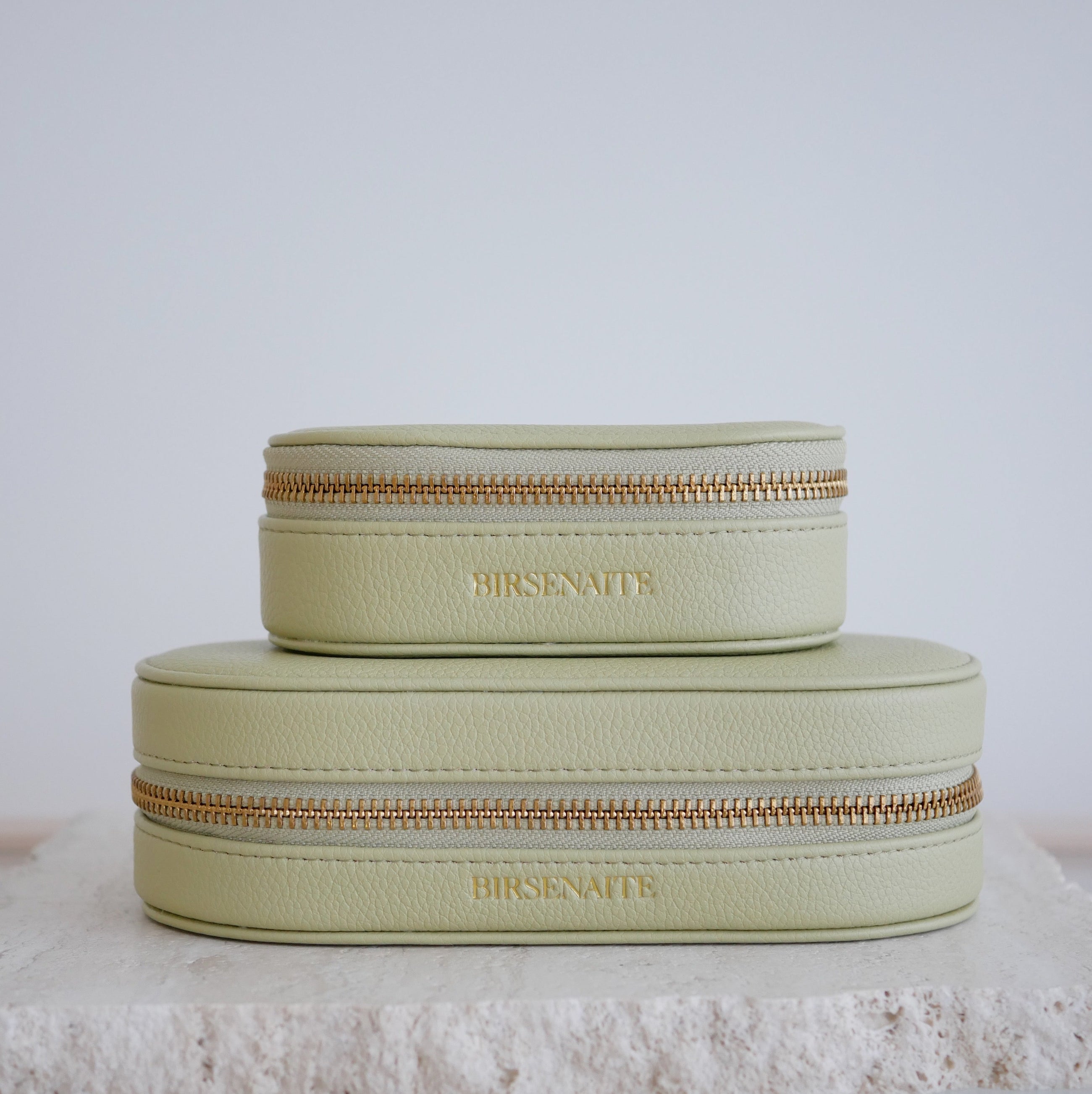 Mini Oval Olive Jewellery Case