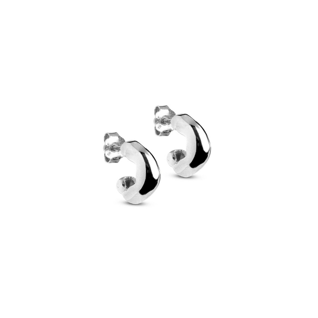 Silver Hoop Earrings "Gianna”, Small