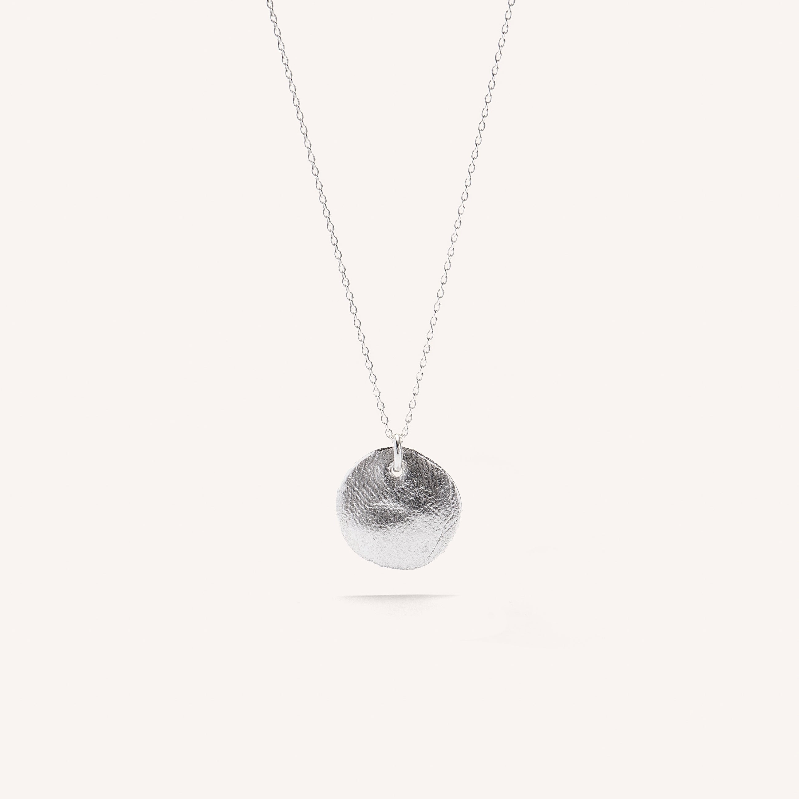 Silver Necklace "Classic Small Fingerprint"