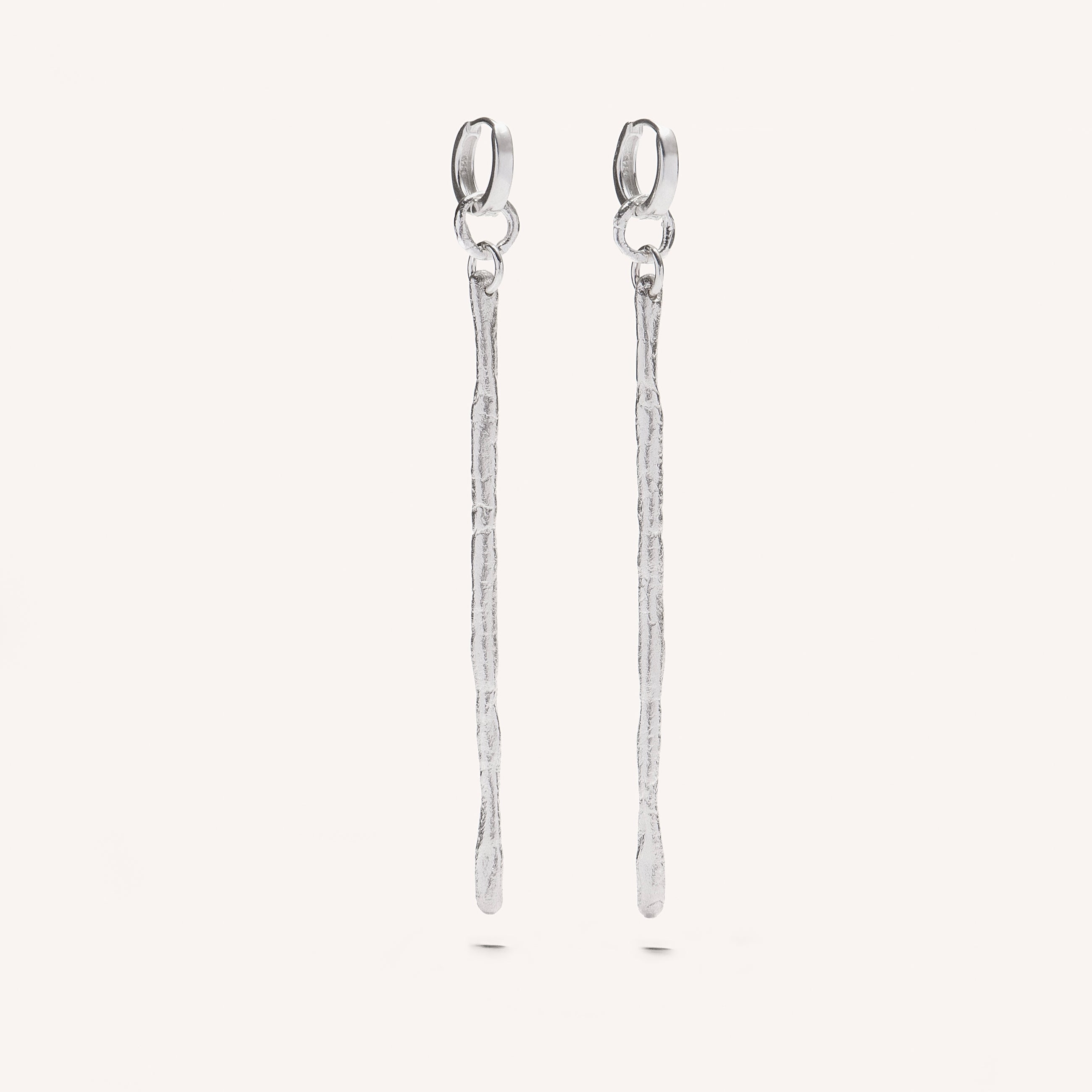 Long Silver Earrings