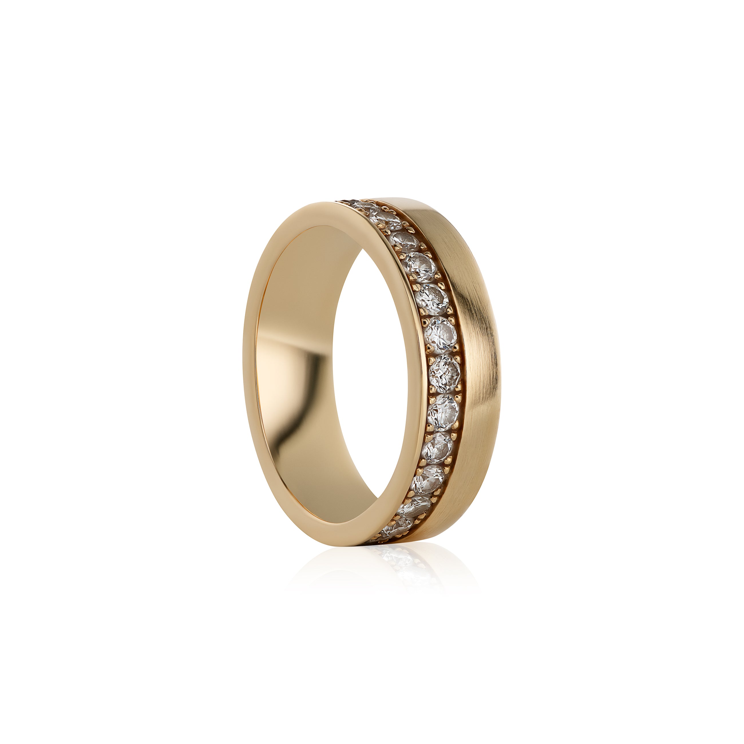 Yellow Gold & Diamonds Wedding Ring for Her