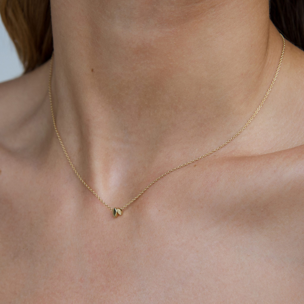 18k Yellow Gold Necklace "Flora"