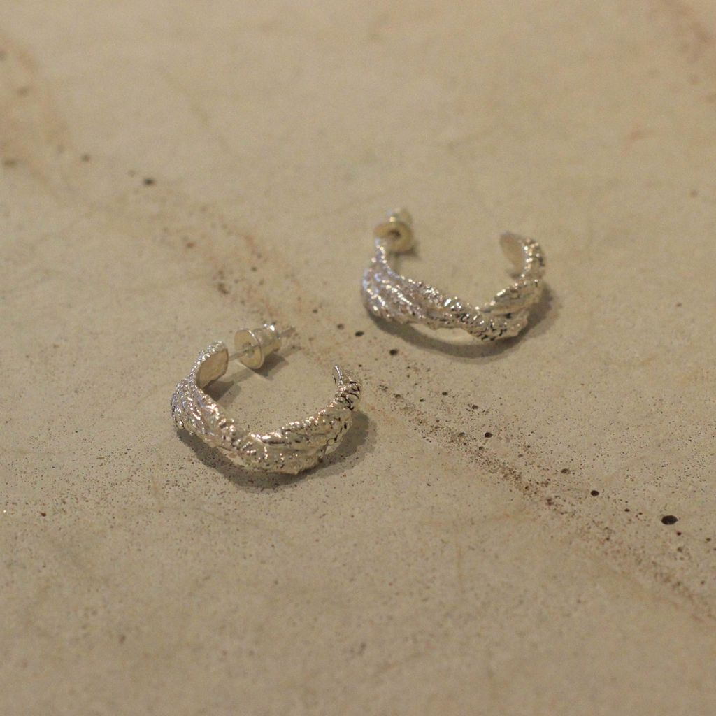 Silver Earrings "Coral Meadow"