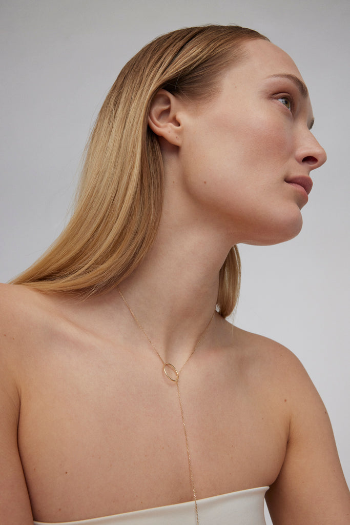Yellow Gold Necklace "Form"
