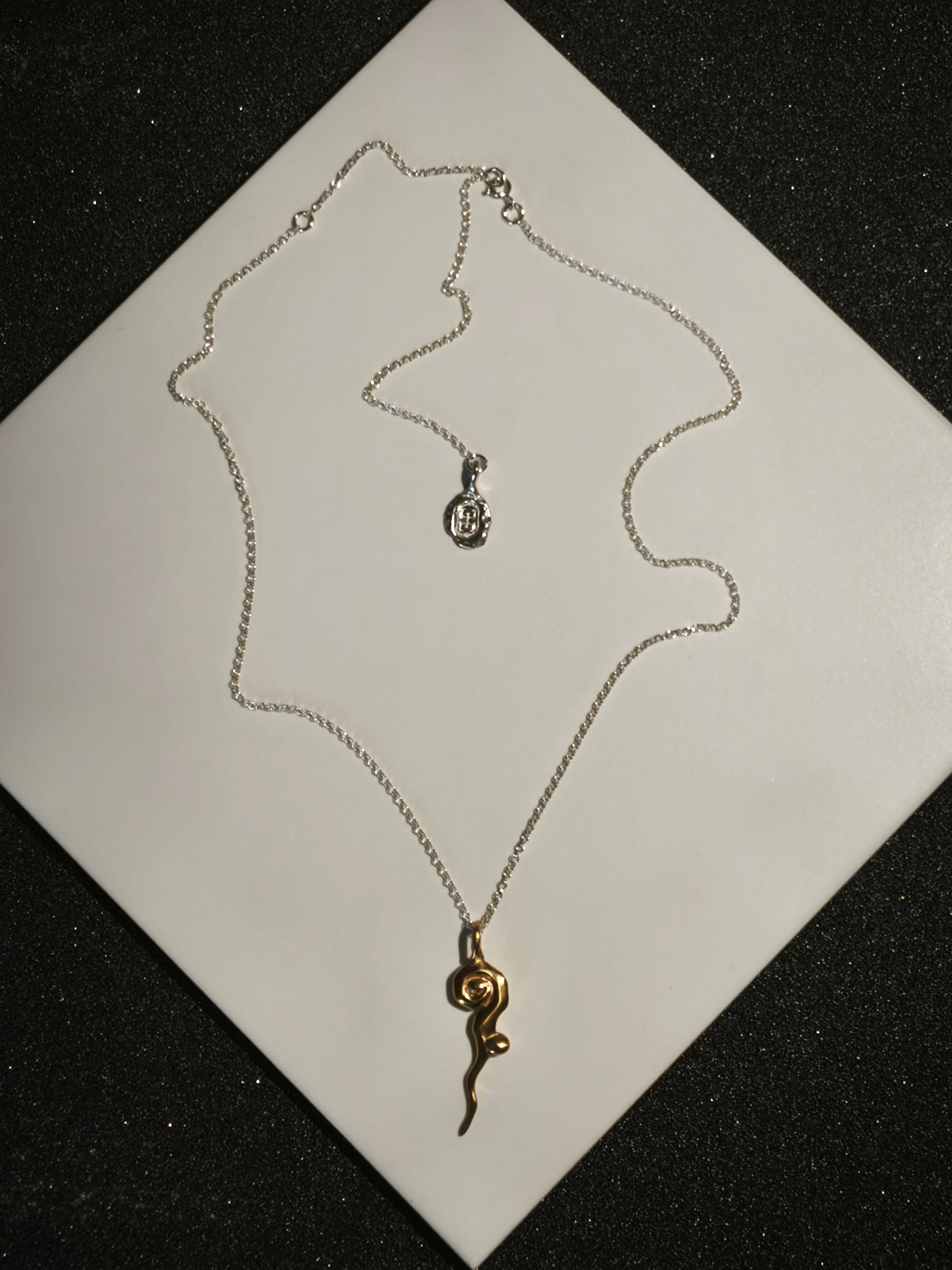 Gold Plated Silver Necklace "Master Key"