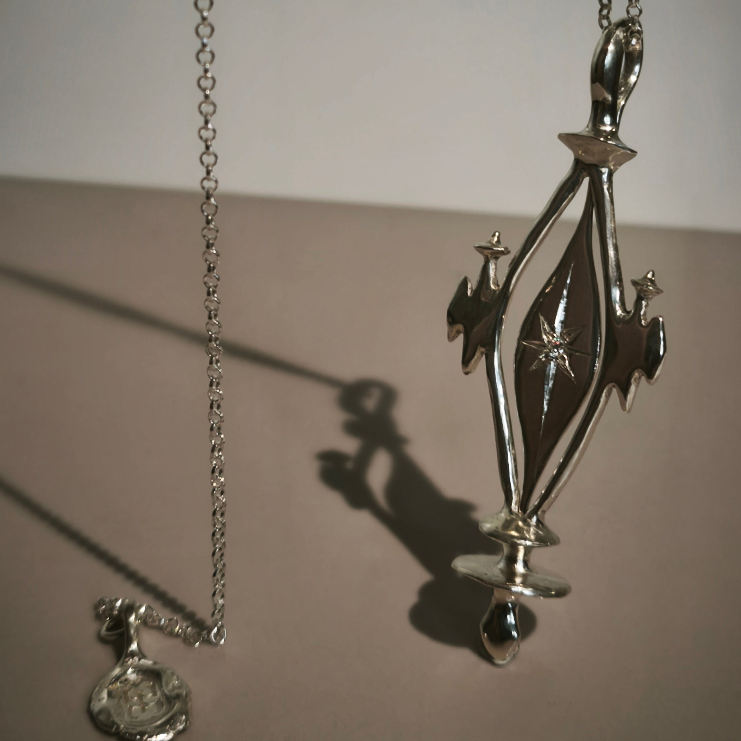 Silver Necklace "Tu ~~~ Aš"