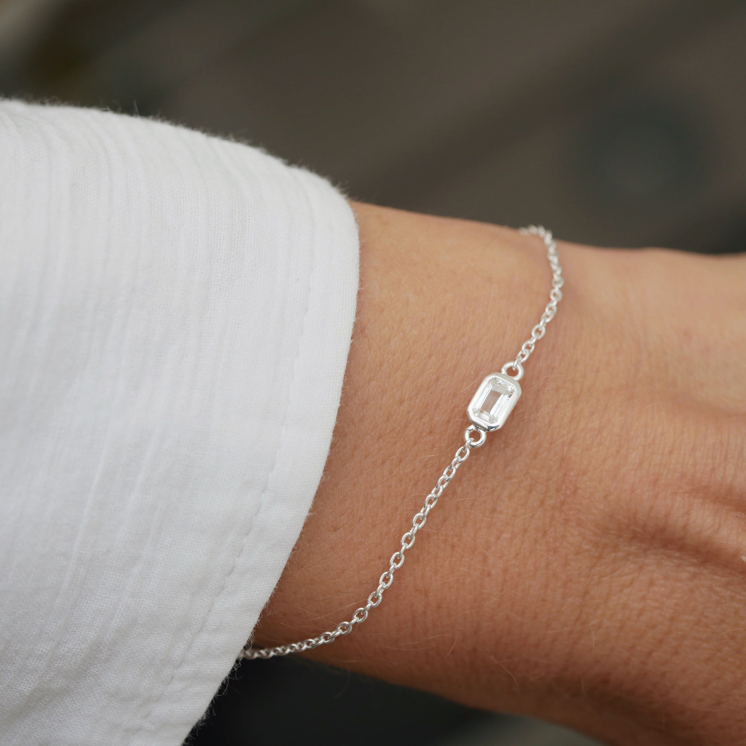 Silver Bracelet with Topaz "Daydream"