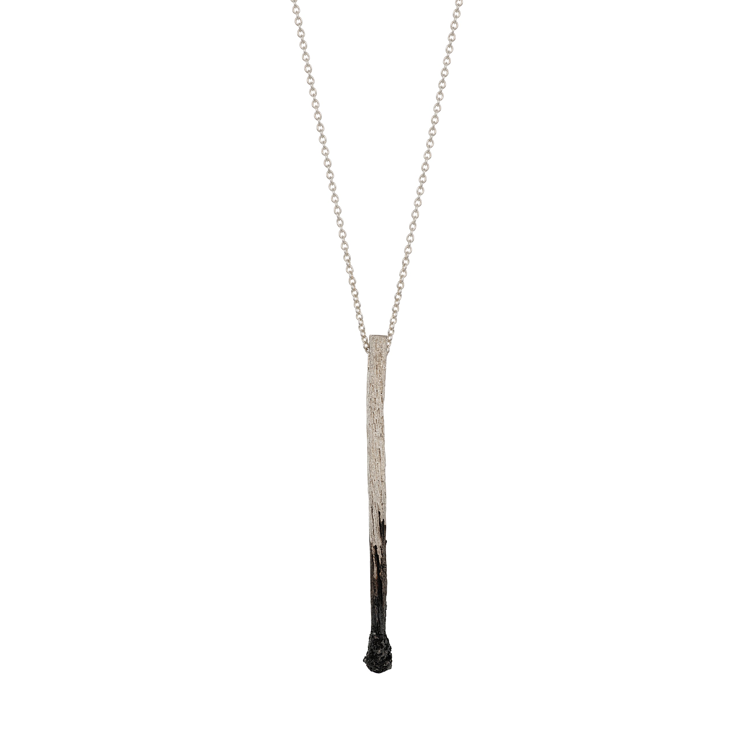 Silver Match Necklace