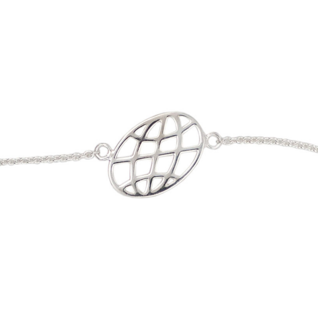 Silver World Italic Necklace