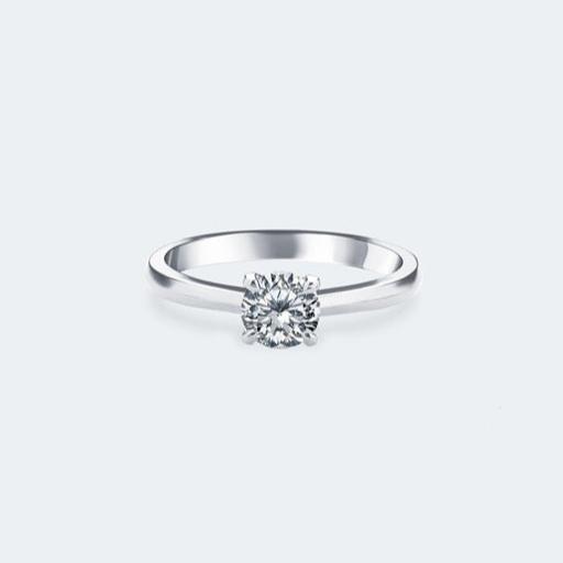 White Gold & Diamond Ring "Solitaire"