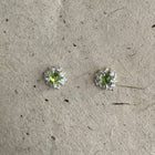 Sidabriniai auskarai su peridotu „By the Nature“