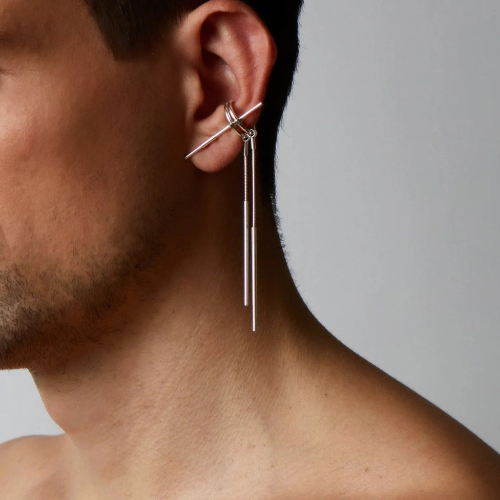 Gold Plated Silver Earrings Set "Ari"