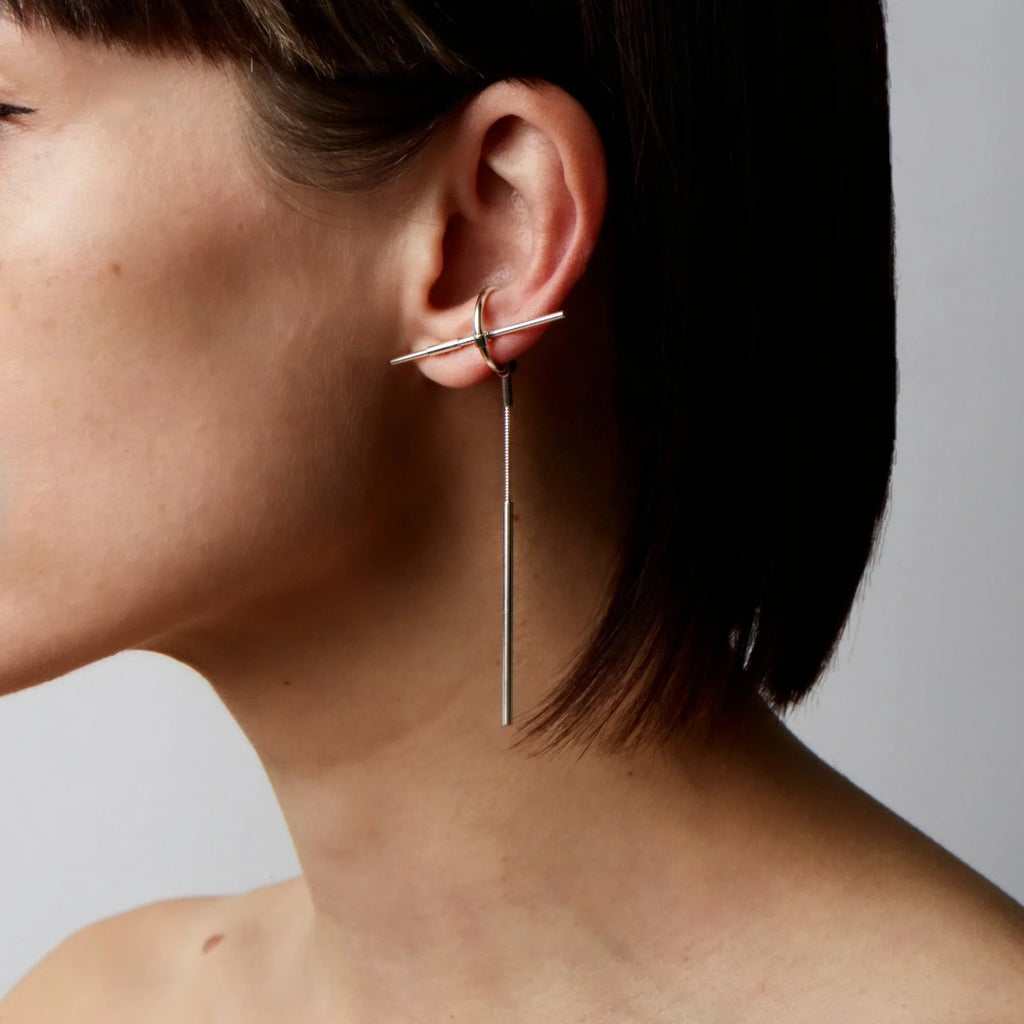 Gold Plated Silver Earrings Set "Ari"