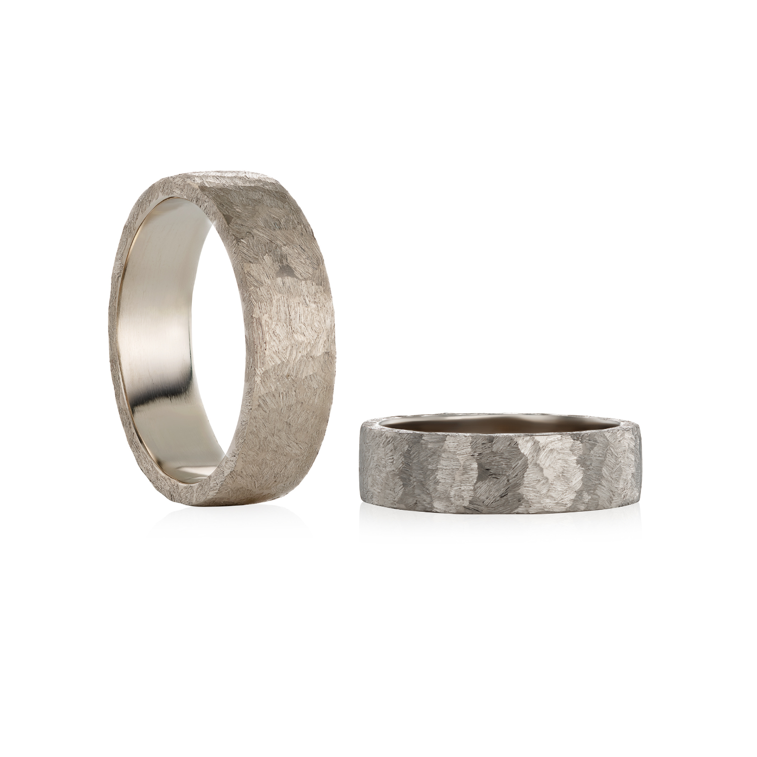 White Gold Wedding Ring for Him