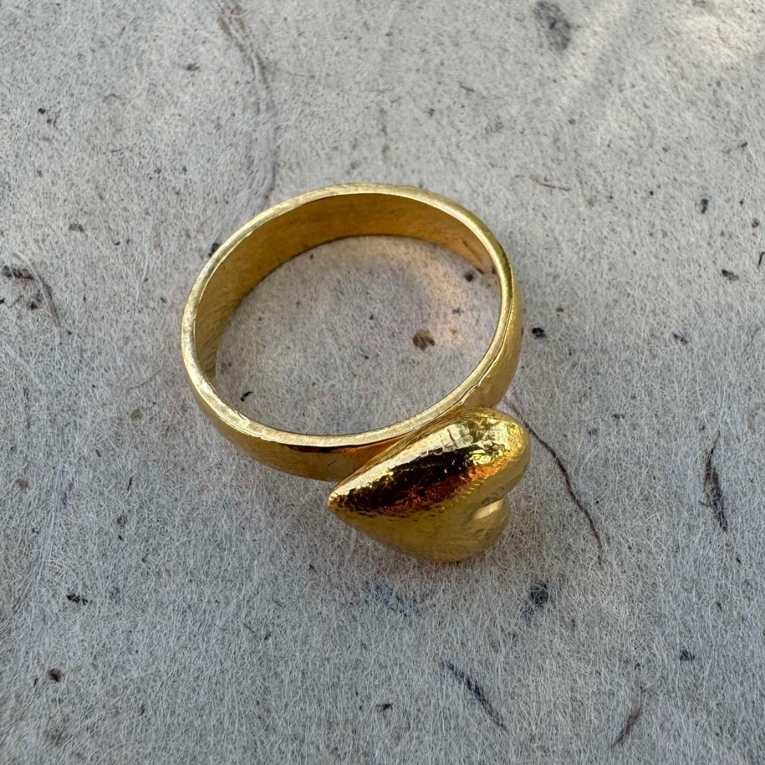 Gold Plated Silver Ring "Imagination Tool"