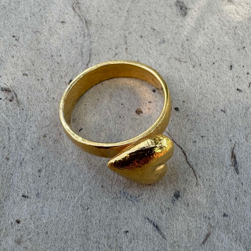 Gold Plated Silver Ring "Imagination Tool"