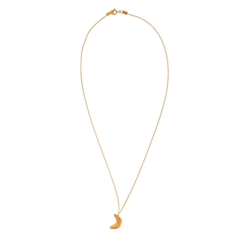 Gold Plated Necklace "The Crescent Moon"