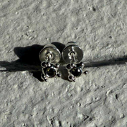 Silver Earrings "Coral Grain"