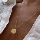 Gold Plated Silver Necklace "Handcrafted"