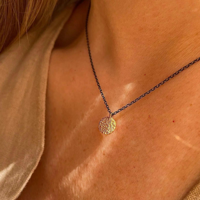 Gold Plated / Oxidized Silver Necklace "Tiny"