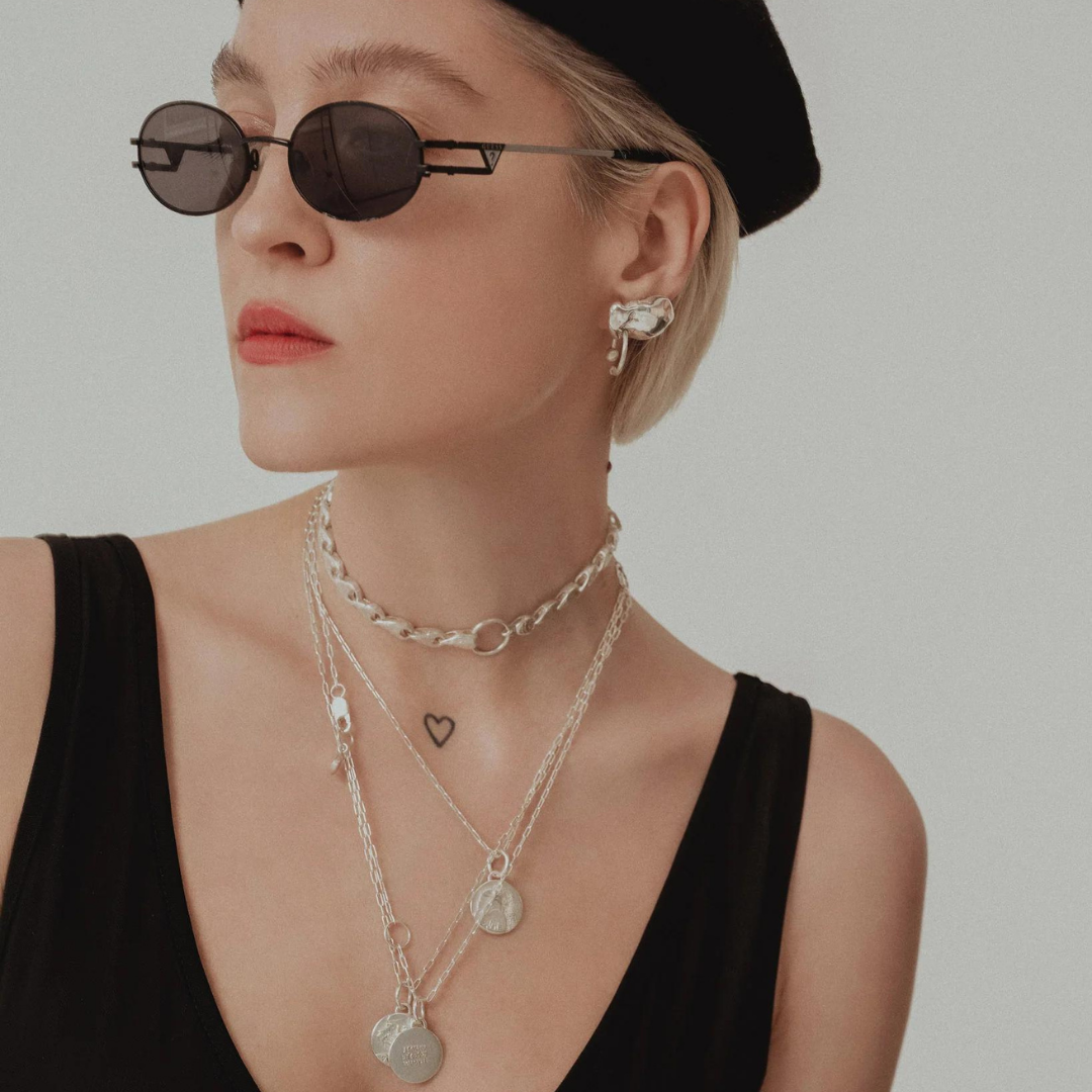 Silver Necklace "Geismas"