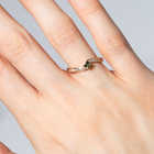 Yellow Gold Ring with Green Sapphire