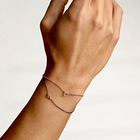 Gold Plated / Oxidized Silver Bracelet "Miniature Heart"
