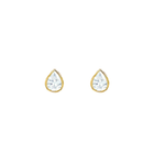 Gold Plated Silver Stud Earrings "Seraphina Ocean Drop"