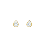 Gold Plated Silver Stud Earrings "Seraphina Ocean Drop"