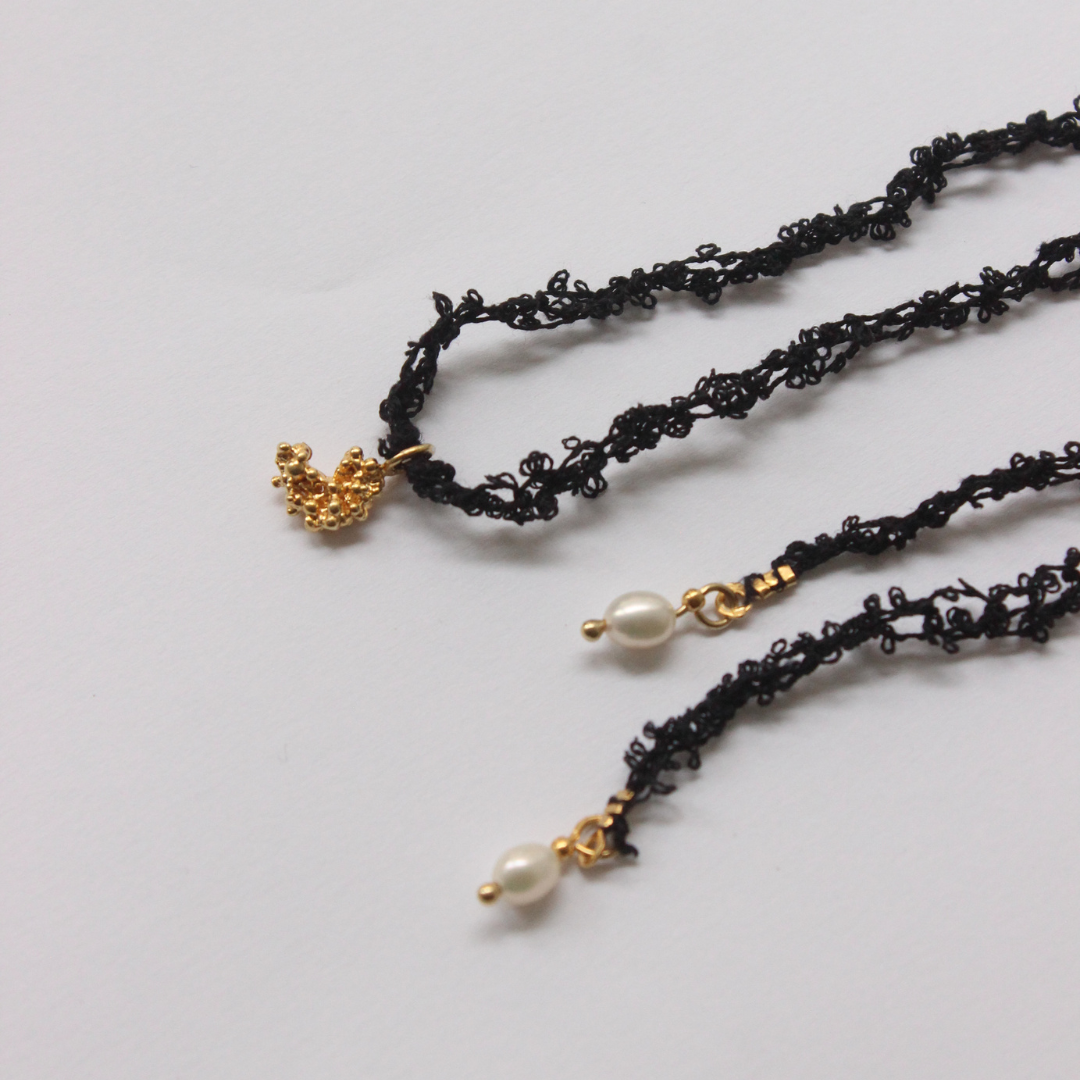 Gold Plated Silver Necklace "Tell it To My Gold Heart"