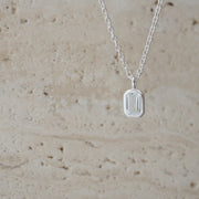 Silver Necklace with Topaz "Daydream"