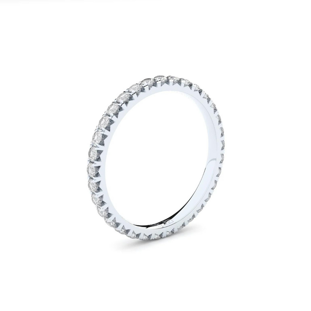 White Gold Ring "Petite Grace Eternity" (1,8 mm)