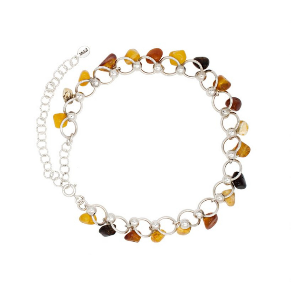Amber Orb Necklace