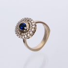 White Gold Ring with Blue Sapphire