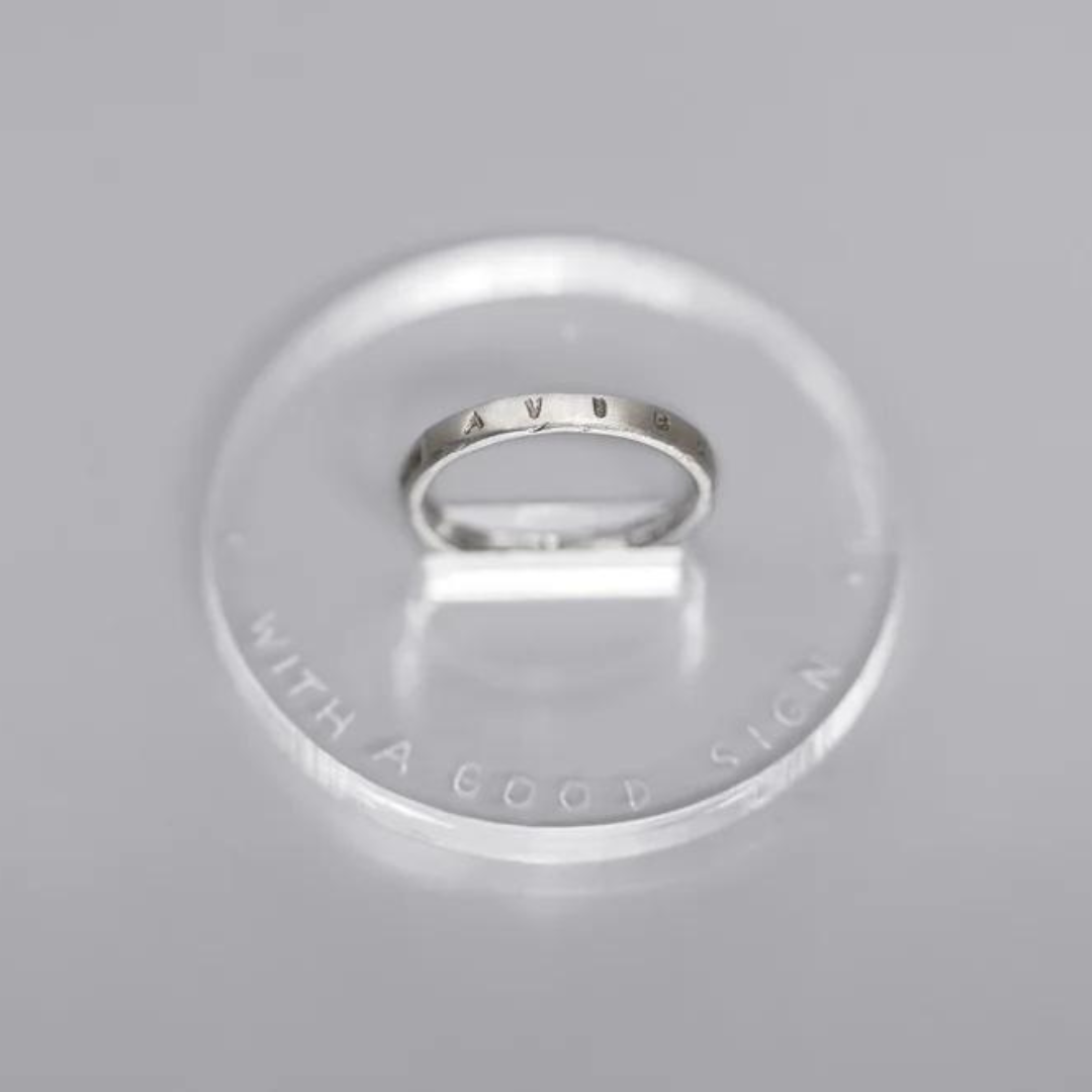 Silver Ring "Cum Amore / With Love"