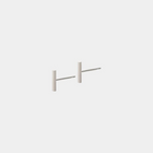 Silver Earrings "Form", 9 mm