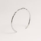 Silver Bangle "Rough Cuff"