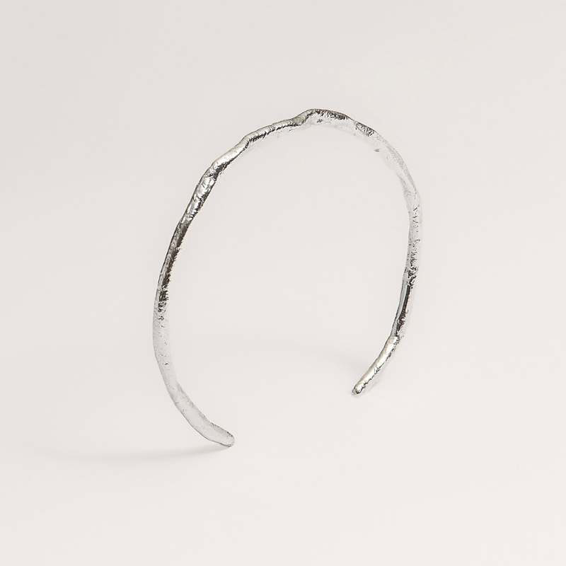 Sidabrinė apyrankė „Rough Cuff”