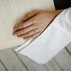 Silver Ring "Amicus Cognoscitur Amore, More, Ore, Re / You can recognize a true friend from affection, behaviour, words and deeds"