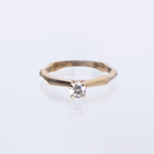 Yellow Gold Ring with Cubic Zirconia