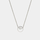 Silver Necklace with Pearl "Pearl Diver"