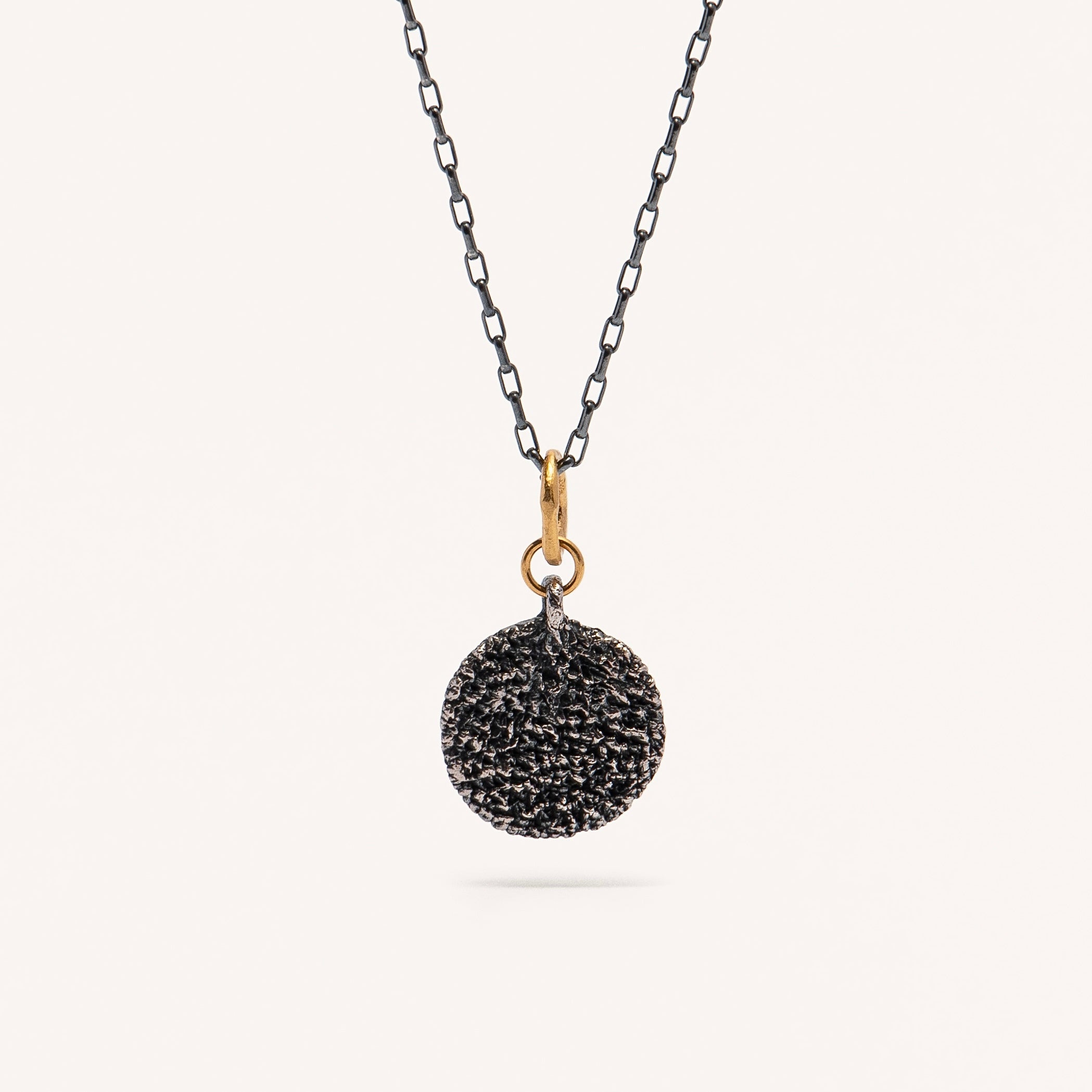 Gold Plated / Oxidized Silver Necklace "Bespoken"