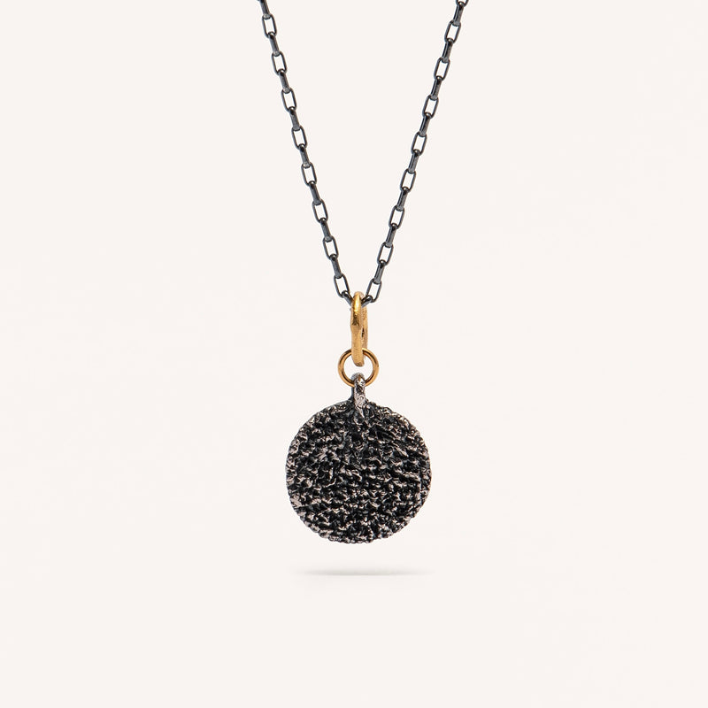 Gold Plated / Oxidized Silver Necklace "Bespoken"