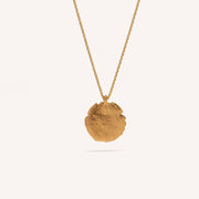 Gold Plated Silver Necklace "Small Fingerprint"