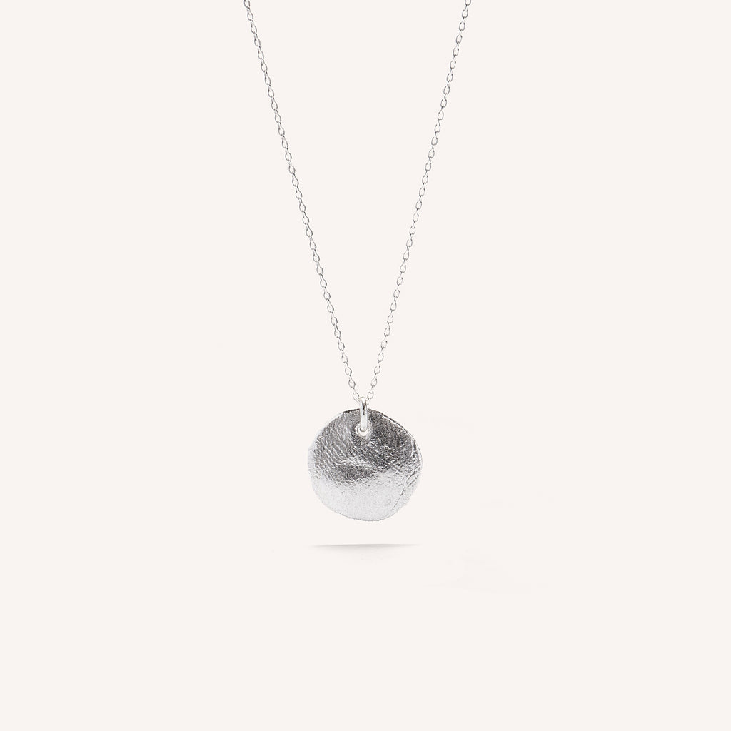 Silver Necklace "Classic Small Fingerprint"