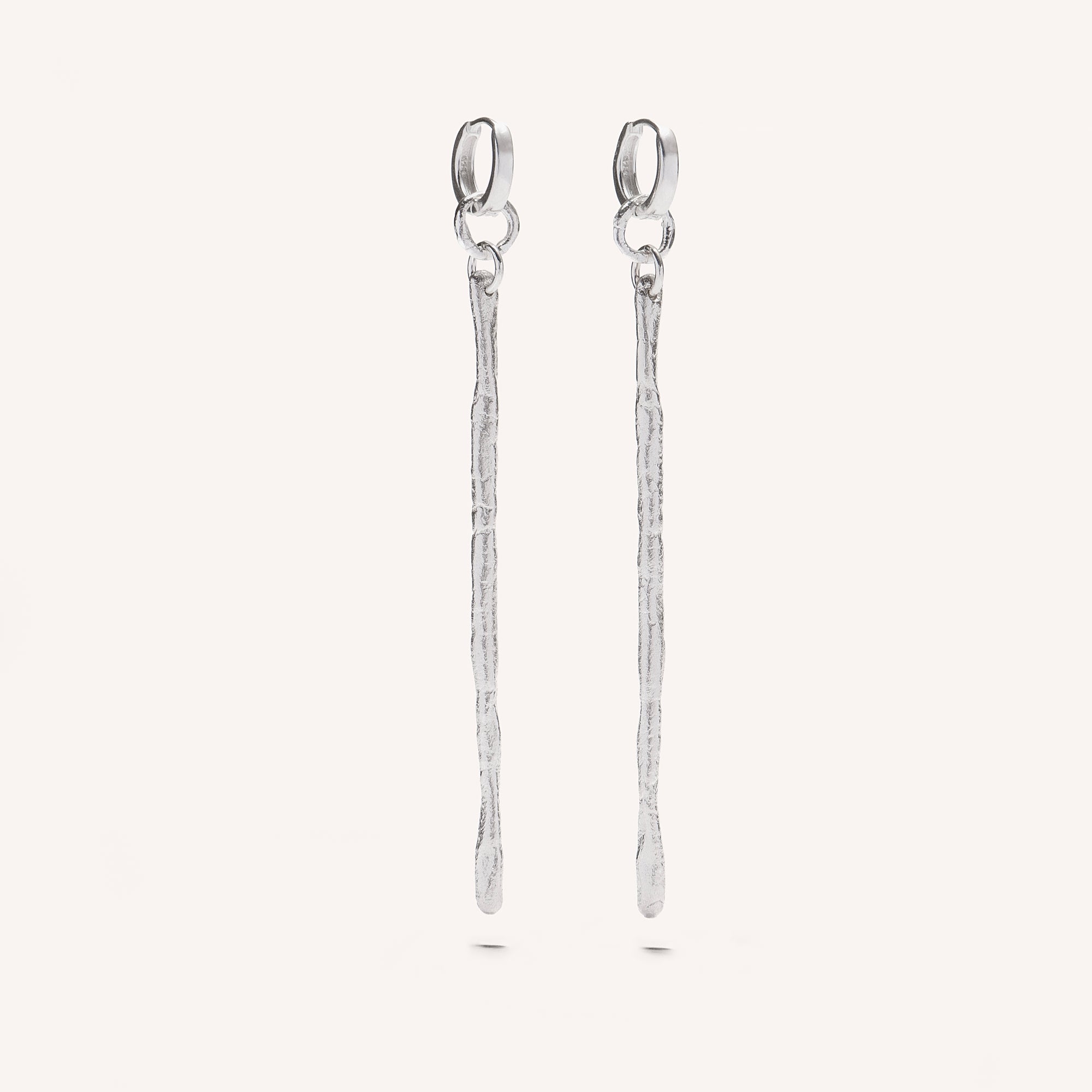 Long Silver Earrings