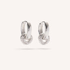 Silver Hoops "Rough Mini"
