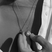 Silver Necklace with Pearl "Hide Freshwater Mini"