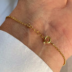 Gold Plated Silver Bracelet "Miniature Heart"