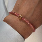 Gold Plated Silver Bracelet "Multi Sapphire Circle"